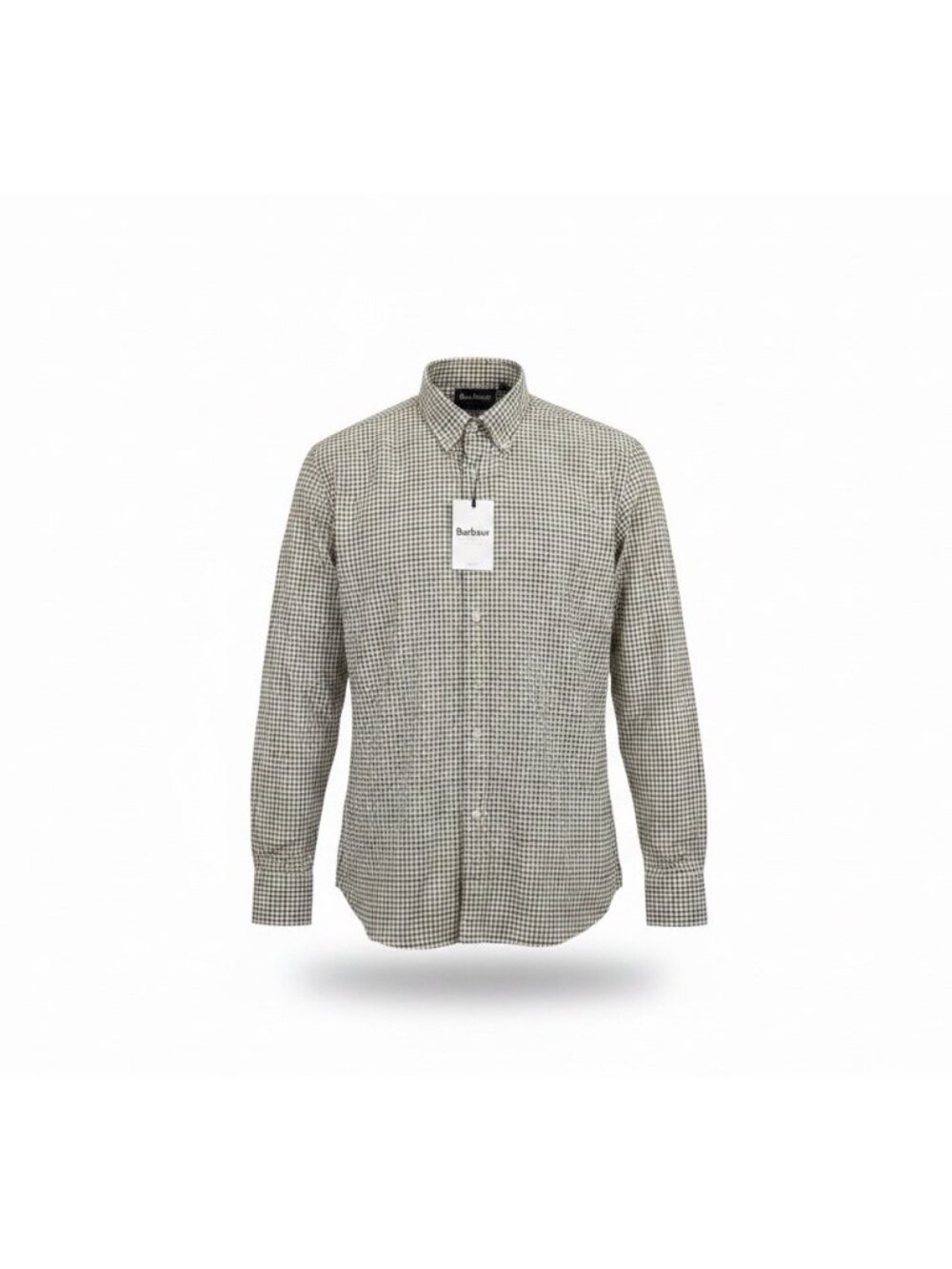 Barbour Mens Brown/Green Checked Shirt Regular Fit Sz XL